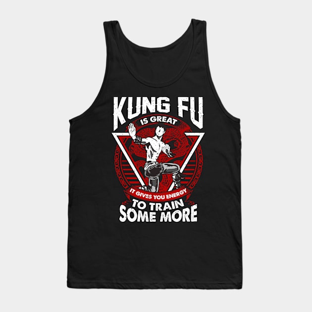 Kung Fu Fighting Energy Training Tank Top by PixelArt